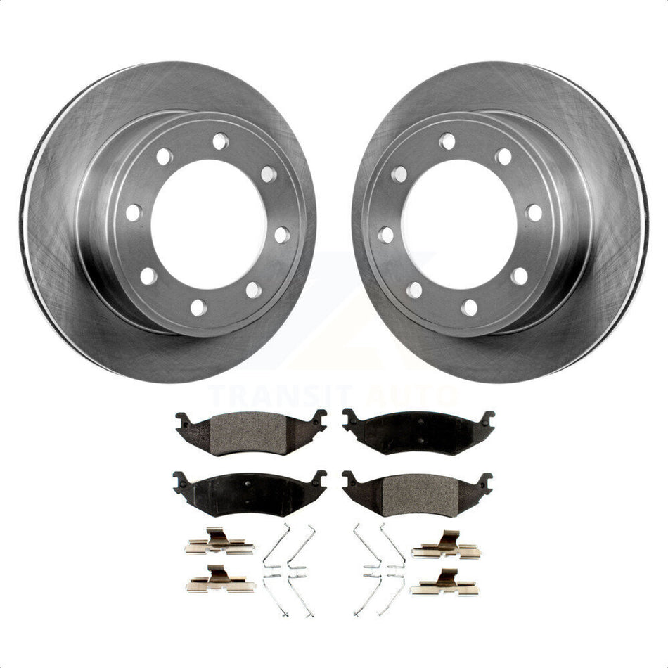 Rear Disc Brake Rotors And Ceramic Pads Kit For 2007 Ford E-150 To 10 16 06 K8T-101704 by Transit Auto