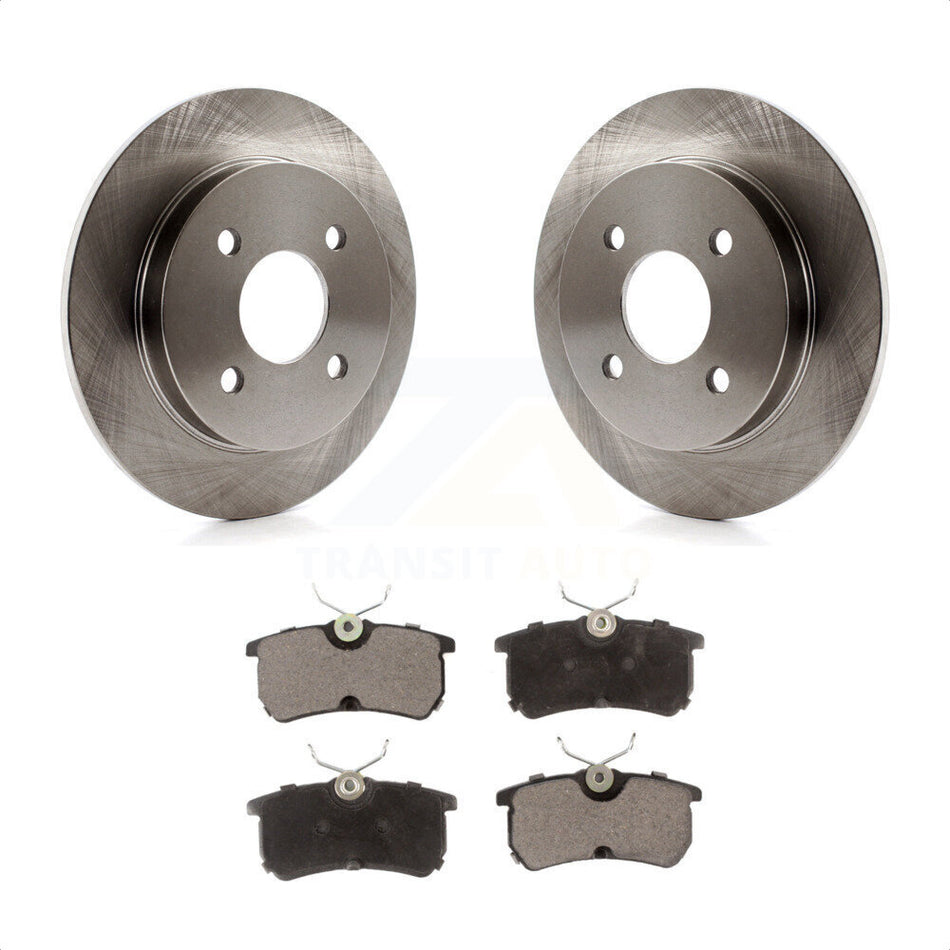 Rear Disc Brake Rotors And Ceramic Pads Kit For Ford Focus Fiesta K8T-101714 by Transit Auto