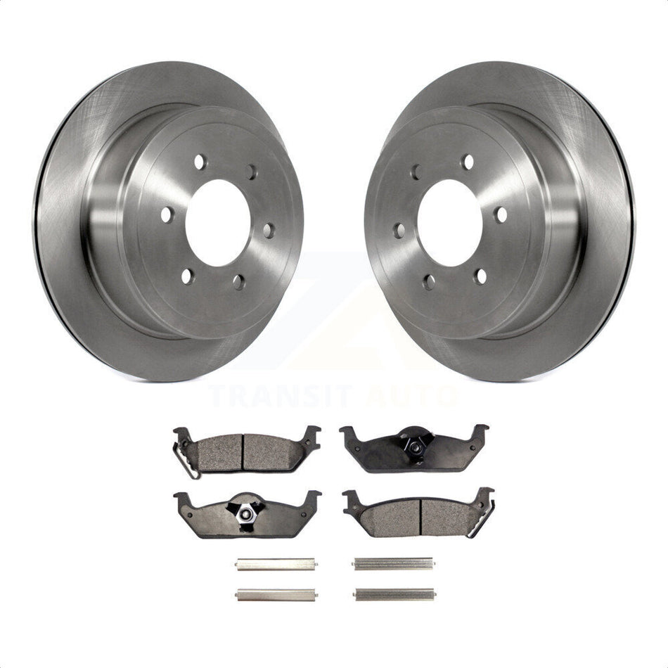 Rear Disc Brake Rotors And Ceramic Pads Kit For Ford F-150 Lincoln Mark LT K8T-101720 by Transit Auto