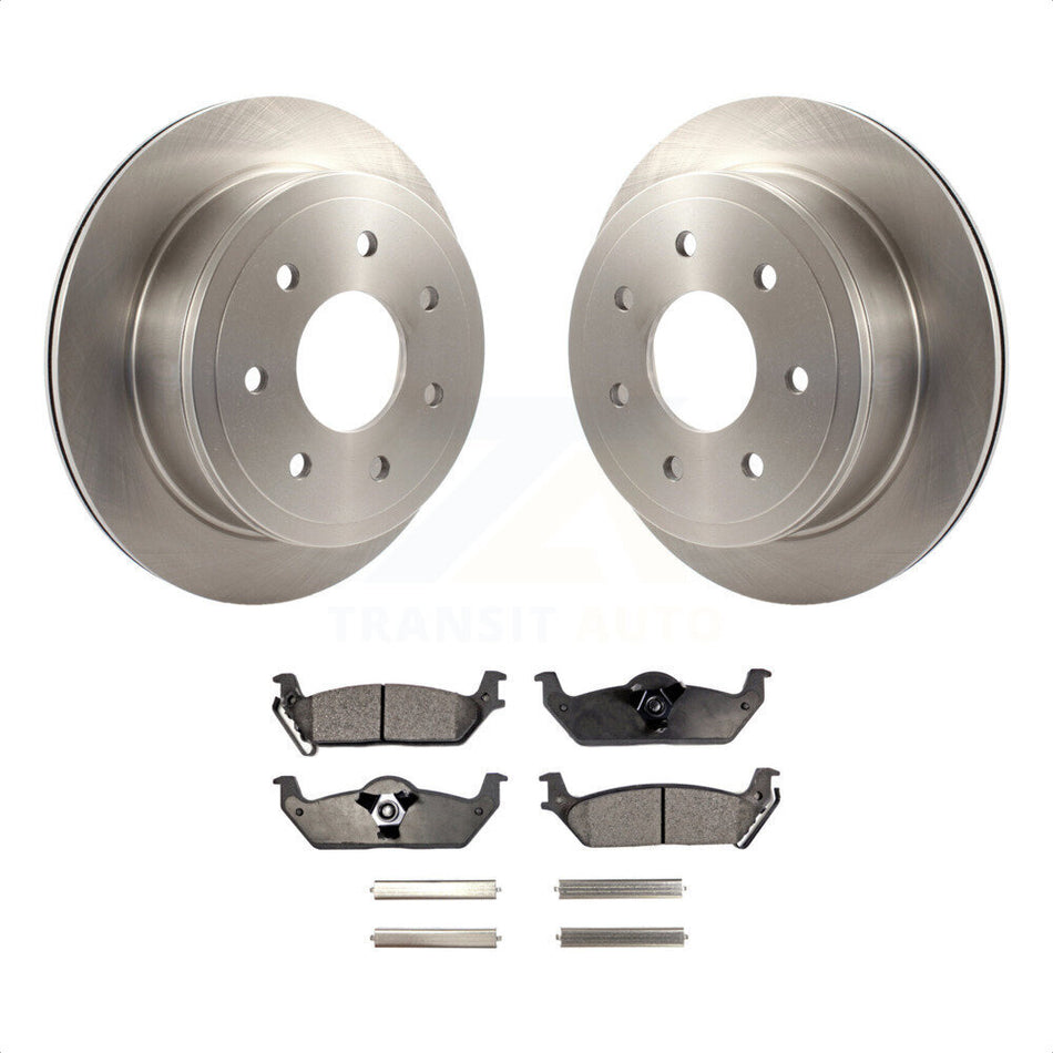 Rear Disc Brake Rotors And Ceramic Pads Kit For Ford F-150 Lincoln Mark LT K8T-101721 by Transit Auto