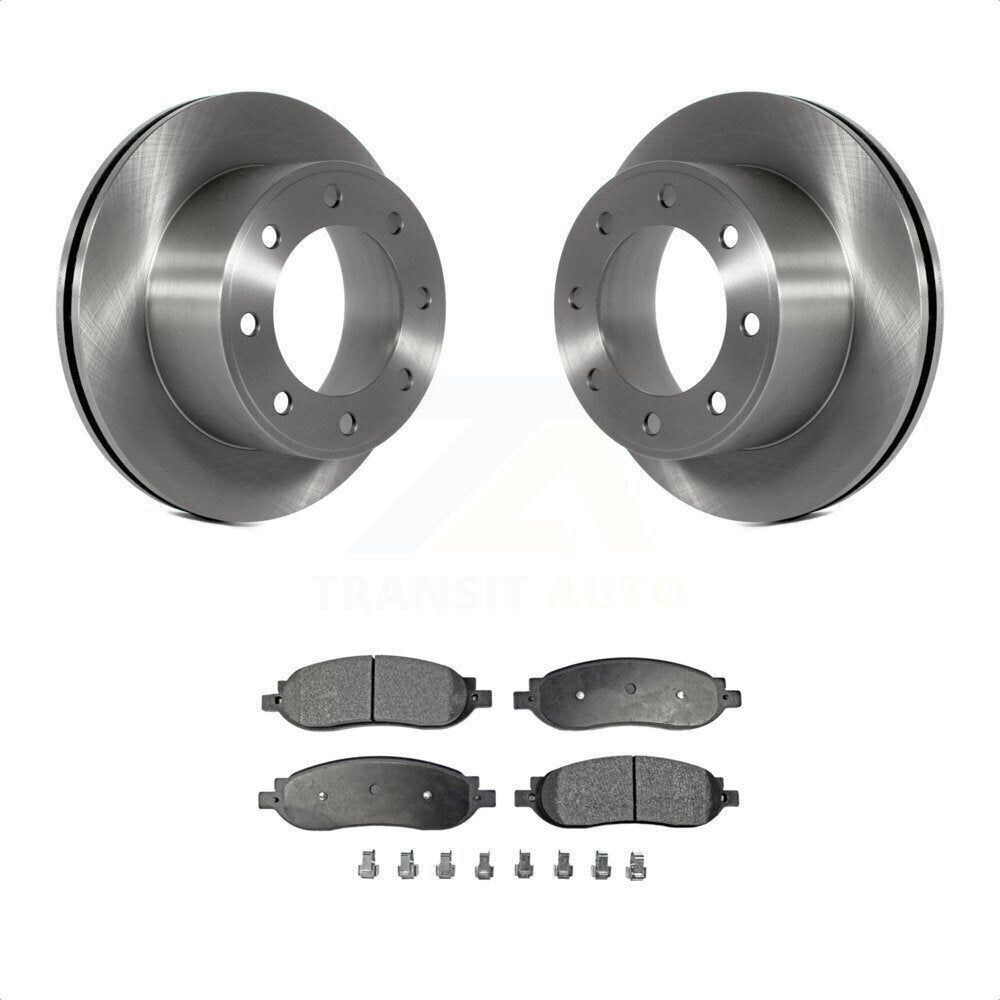 Rear Disc Brake Rotors And Ceramic Pads Kit For 2005-2007 Ford F-250 Super Duty F-350 K8T-101736 by Transit Auto