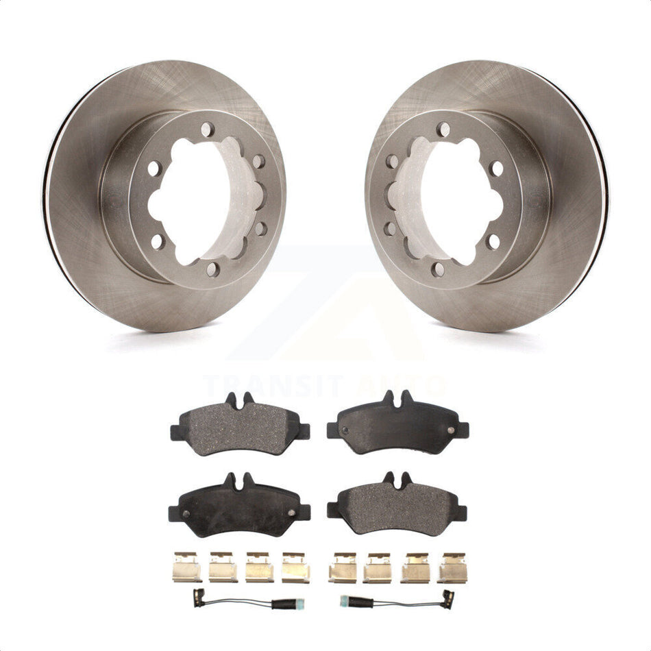 Rear Disc Brake Rotors And Ceramic Pads Kit For Mercedes-Benz Sprinter 3500 K8T-101790 by Transit Auto
