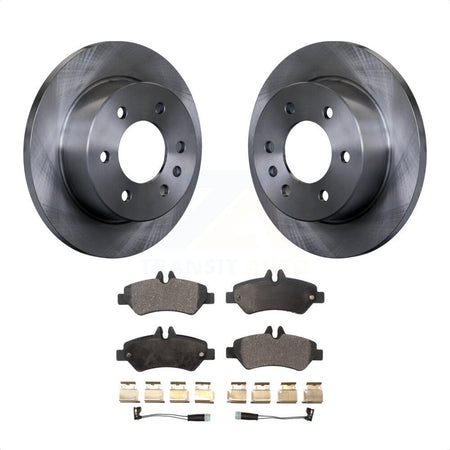 Rear Disc Brake Rotors And Ceramic Pads Kit For Sprinter 2500 Mercedes-Benz Dodge Freightliner 3500 K8T-101792 by Transit Auto