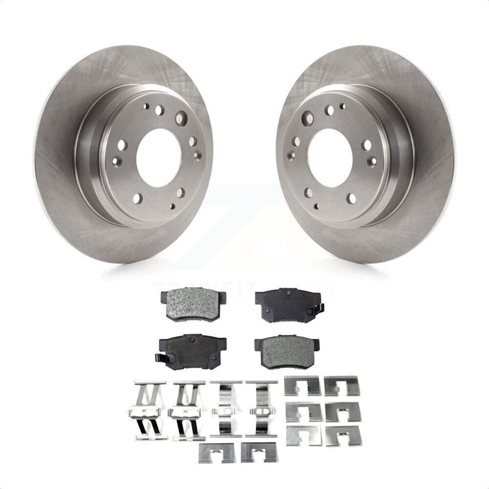 Rear Disc Brake Rotors And Ceramic Pads Kit For Acura Honda Odyssey Legend RL Isuzu Oasis K8T-101813 by Transit Auto