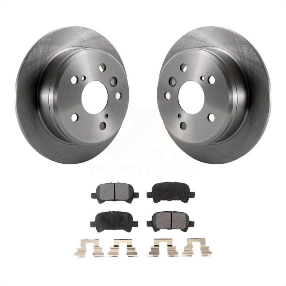 Rear Disc Brake Rotors And Ceramic Pads Kit For Toyota Camry Solara K8T-101815 by Transit Auto