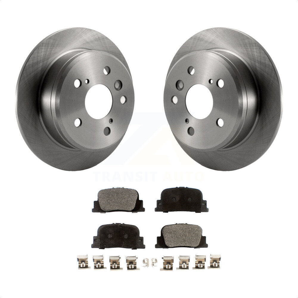 Rear Disc Brake Rotors And Ceramic Pads Kit For Toyota Camry Lexus ES300 K8T-101816 by Transit Auto