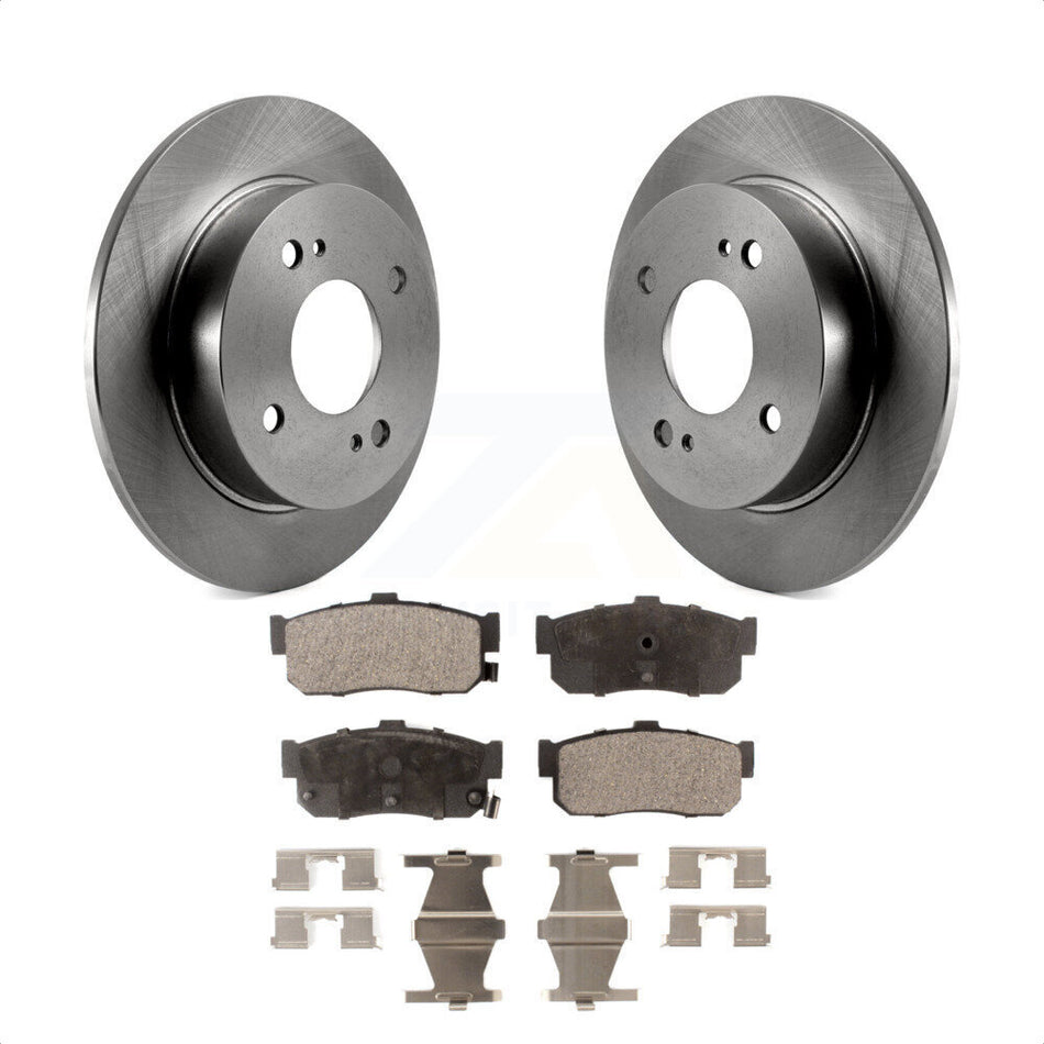 Rear Disc Brake Rotors And Ceramic Pads Kit For Nissan Altima Sentra Infiniti G20 INFINITI K8T-101820 by Transit Auto