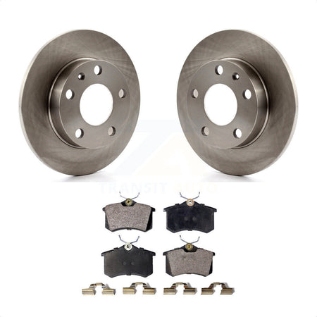 Rear Disc Brake Rotors And Ceramic Pads Kit For Audi A4 Quattro With 245mm Diameter Rotor K8T-101825 by Transit Auto