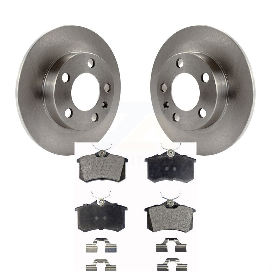 Rear Disc Brake Rotors And Ceramic Pads Kit For 2007-2010 Volkswagen Beetle K8T-101841 by Transit Auto