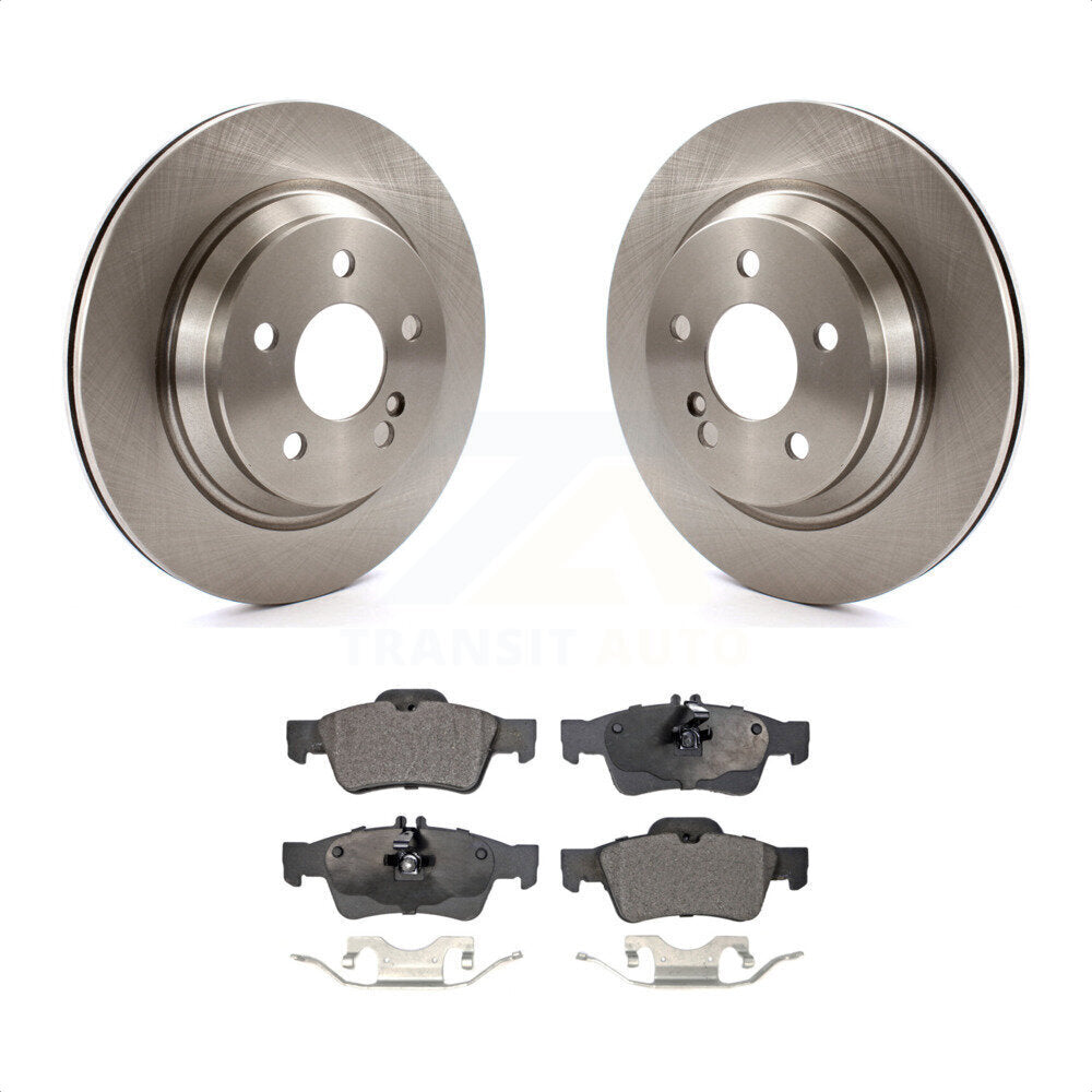 Rear Disc Brake Rotors And Ceramic Pads Kit For 2003-2006 Mercedes-Benz S430 S500 AWD K8T-101864 by Transit Auto
