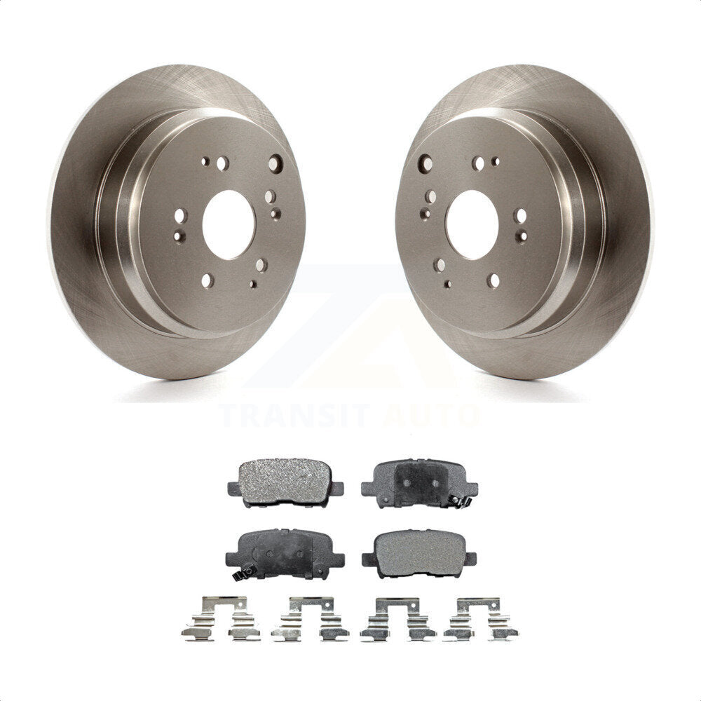 Rear Disc Brake Rotors And Ceramic Pads Kit For 2002-2004 Honda Odyssey K8T-101875 by Transit Auto