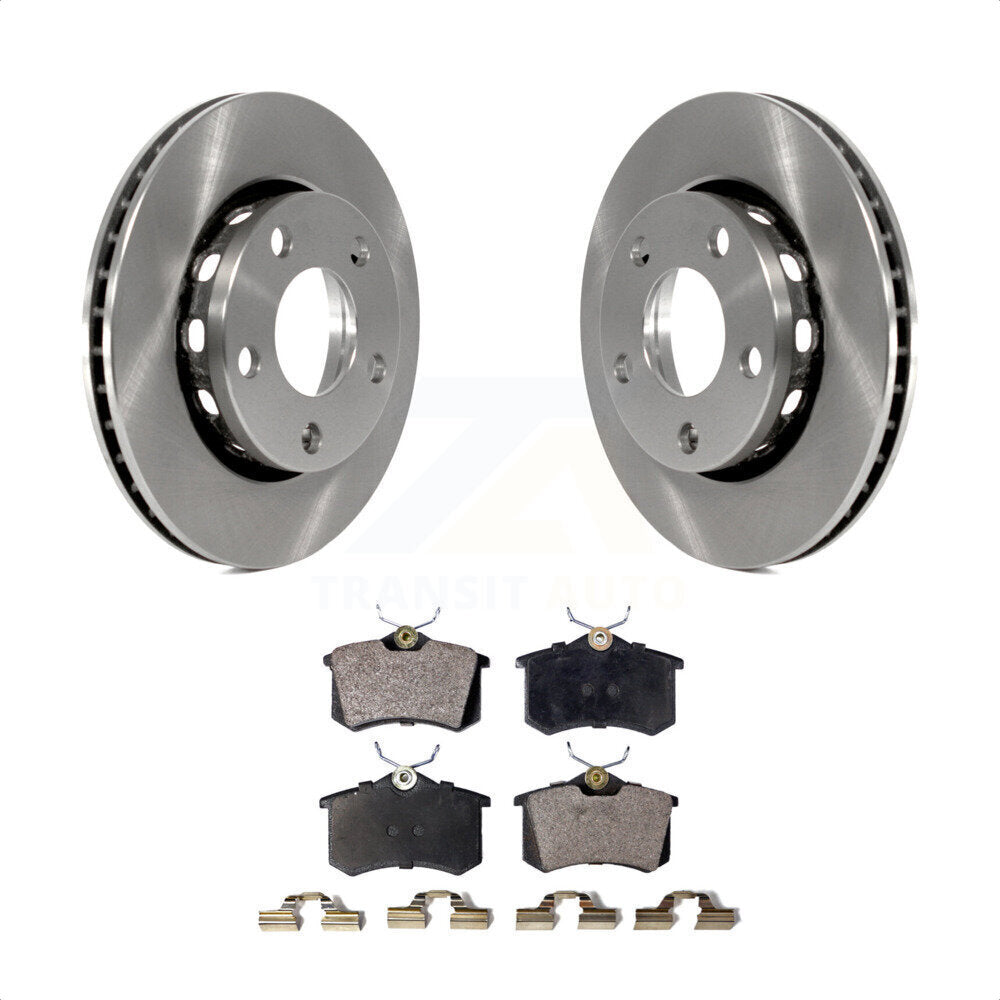 Rear Disc Brake Rotors And Ceramic Pads Kit For 2000-2001 Audi S4 K8T-101882 by Transit Auto