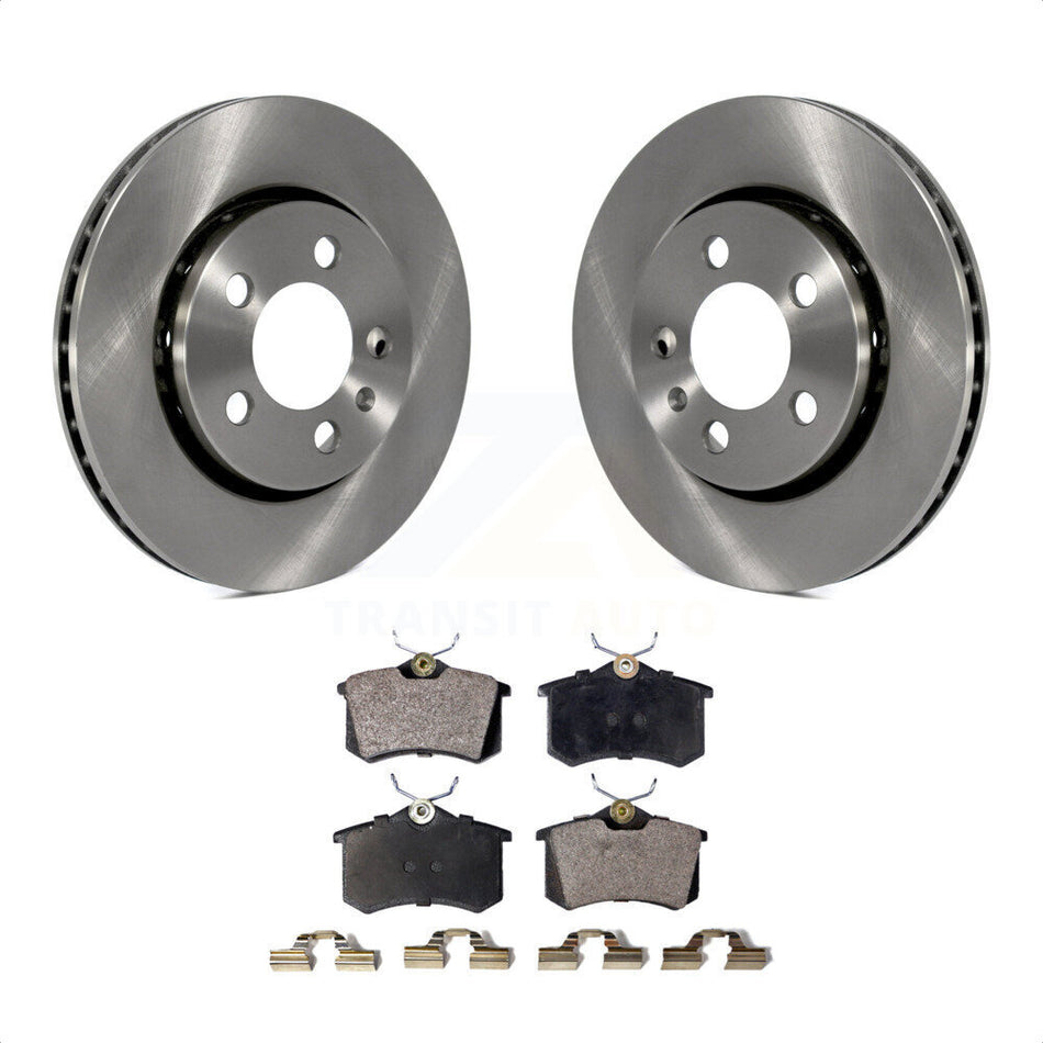 Rear Disc Brake Rotors And Ceramic Pads Kit For Volkswagen Jetta Golf Audi TT Quattro R32 K8T-101887 by Transit Auto