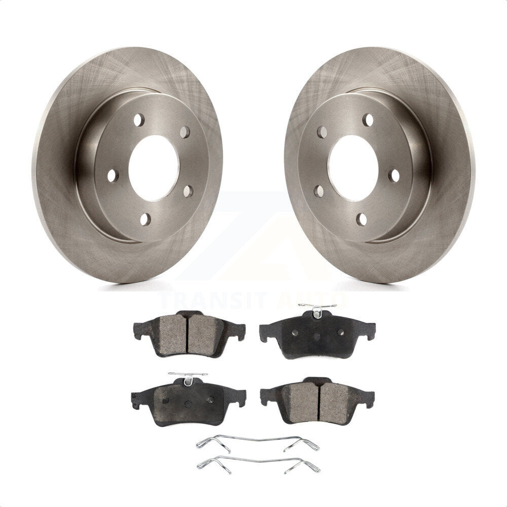 Rear Disc Brake Rotors And Ceramic Pads Kit For Mazda 3 Sport K8T-101912 by Transit Auto