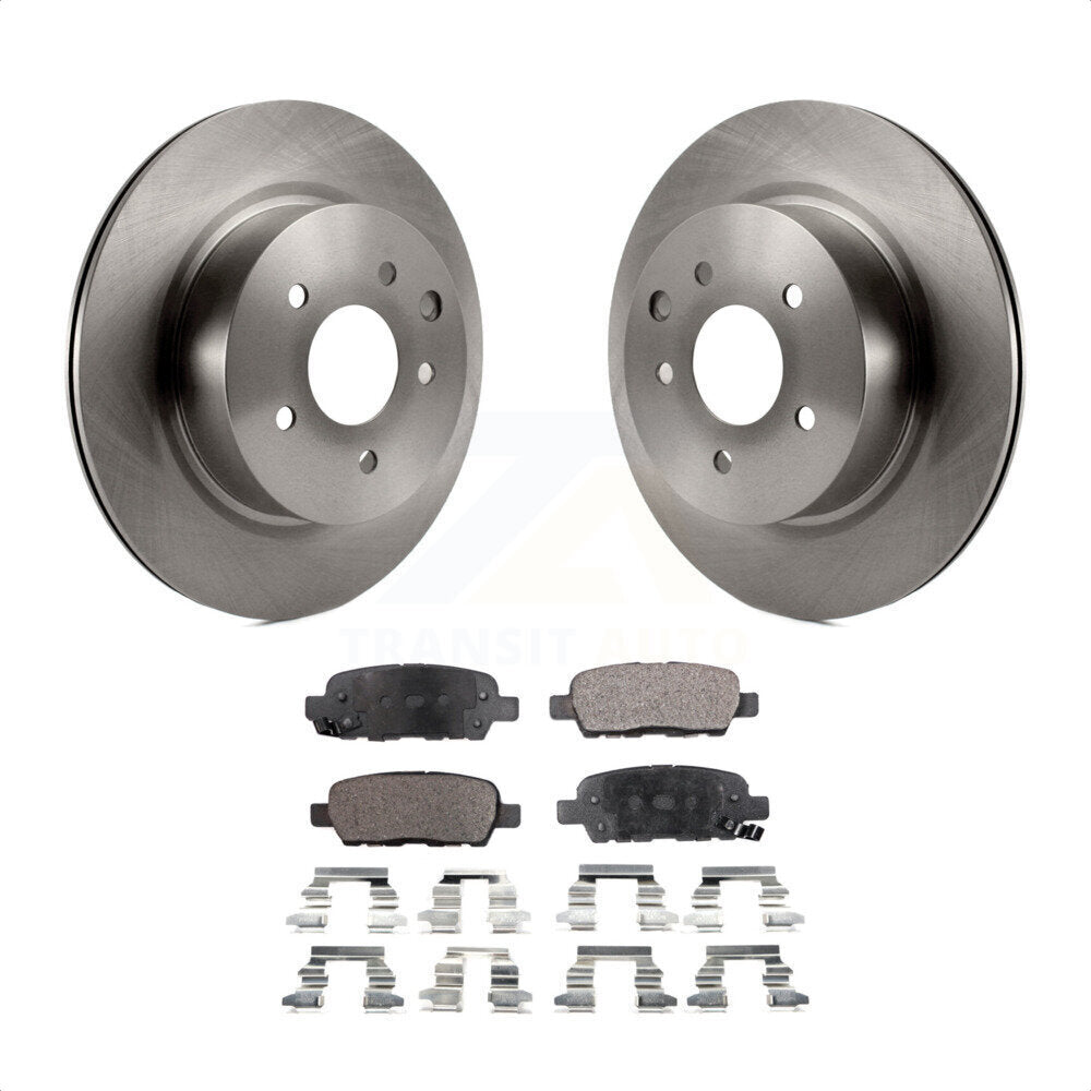 Rear Disc Brake Rotors And Ceramic Pads Kit For Nissan INFINITI Maxima G37 G35 M35 370Z 350Z QX50 EX35 G25 M45 Q40 EX37 Z K8T-101925 by Transit Auto