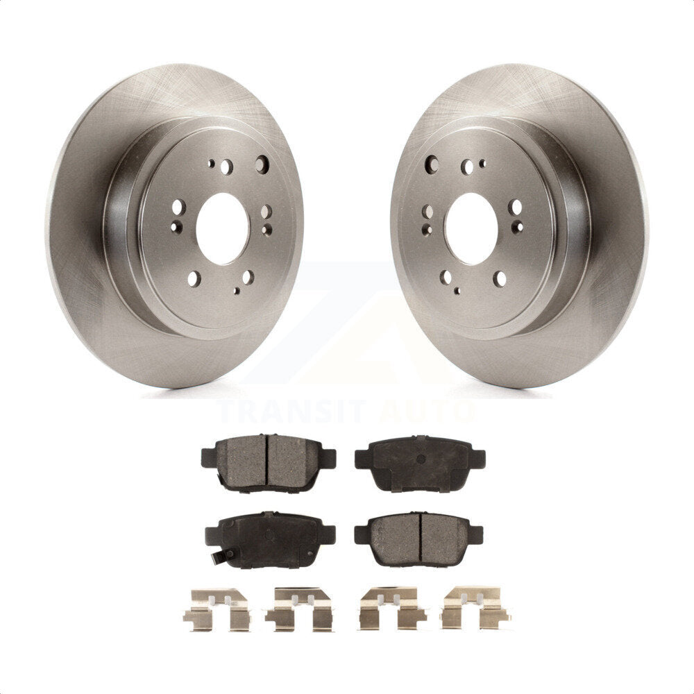 Rear Disc Brake Rotors And Ceramic Pads Kit For 2006-2014 Honda Ridgeline K8T-101931 by Transit Auto