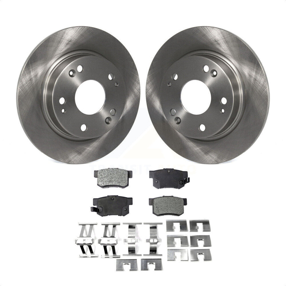 Rear Disc Brake Rotors And Ceramic Pads Kit For Honda Civic Acura ILX CSX K8T-101943 by Transit Auto