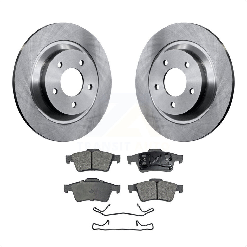 Rear Disc Brake Rotors And Ceramic Pads Kit For 2006 Mazda 5 To 02 06 K8T-101962 by Transit Auto