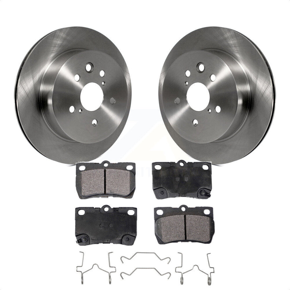 Rear Disc Brake Rotors And Ceramic Pads Kit For Lexus IS250 GS350 IS350 GS300 GS430 GS450h GS460 K8T-101967 by Transit Auto