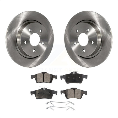 Rear Disc Brake Rotors And Ceramic Pads Kit For Volvo S40 C70 C30 V50 K8T-101982 by Transit Auto