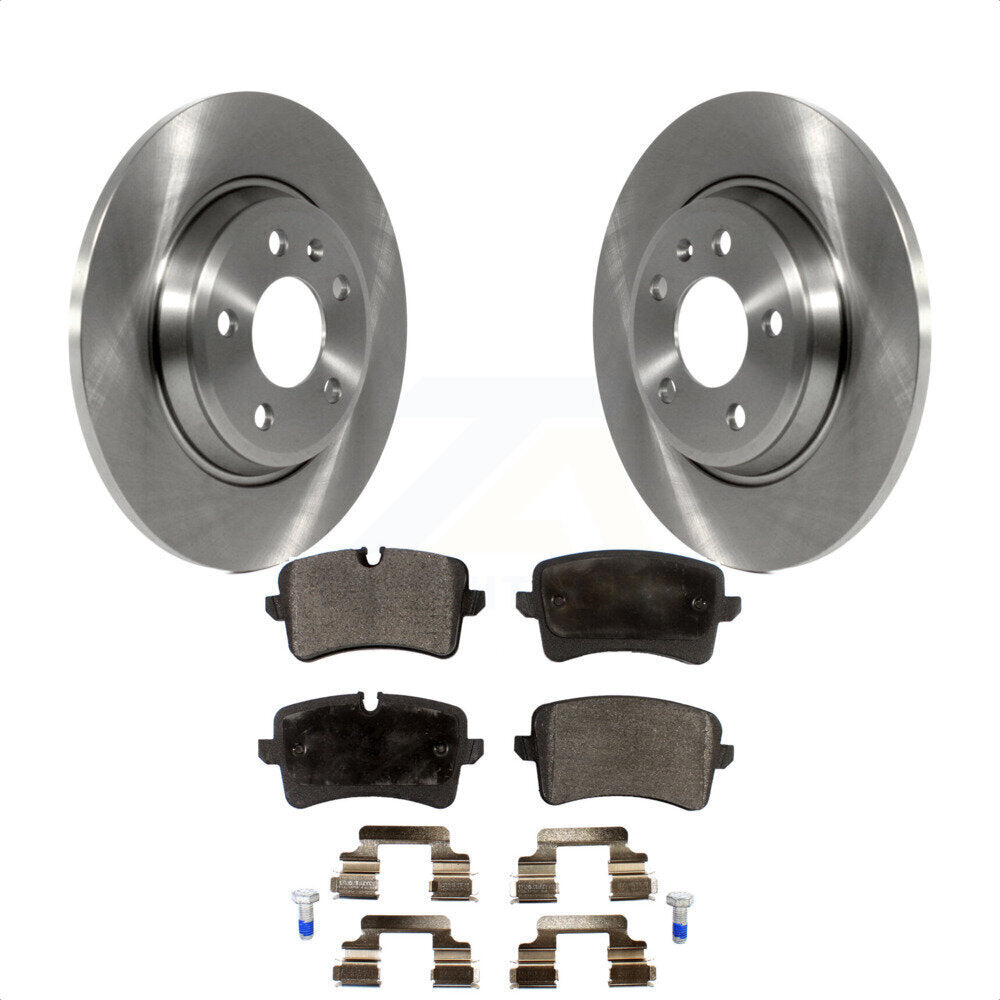 Rear Disc Brake Rotors And Ceramic Pads Kit For Audi A7 Quattro A6 K8T-102019 by Transit Auto