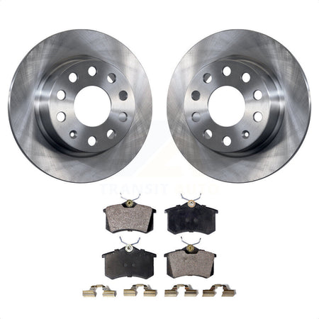 Rear Disc Brake Rotors And Ceramic Pads Kit For Volkswagen Jetta Beetle Golf SportWagen K8T-102049 by Transit Auto