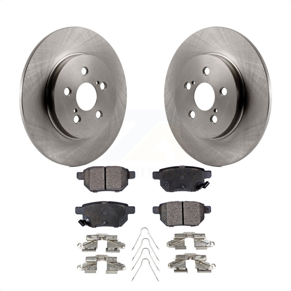 Rear Disc Brake Rotors And Ceramic Pads Kit For Lexus CT200h K8T-102055 by Transit Auto