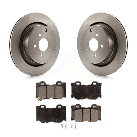 Rear Disc Brake Rotors And Ceramic Pads Kit For INFINITI Q50 M37 Q60 Q70 Q70L QX70 M56 FX50 K8T-102059 by Transit Auto