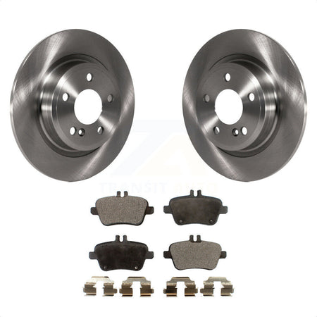 Rear Disc Brake Rotors And Ceramic Pads Kit For Mercedes-Benz GLA250 CLA250 INFINITI QX30 B Electric Drive B250e K8T-102088 by Transit Auto