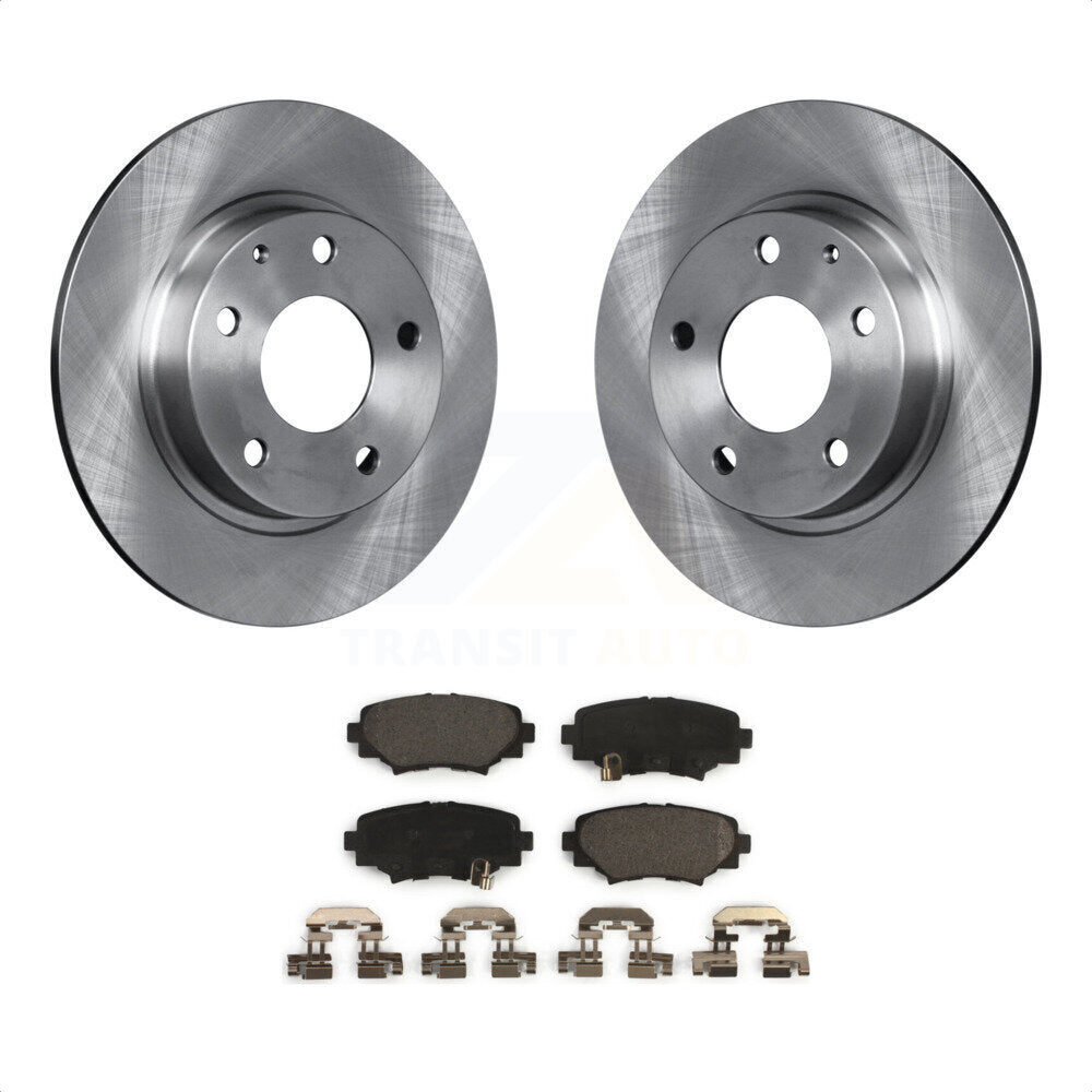 Rear Disc Brake Rotors And Ceramic Pads Kit For Mazda 3 Sport K8T-102095 by Transit Auto