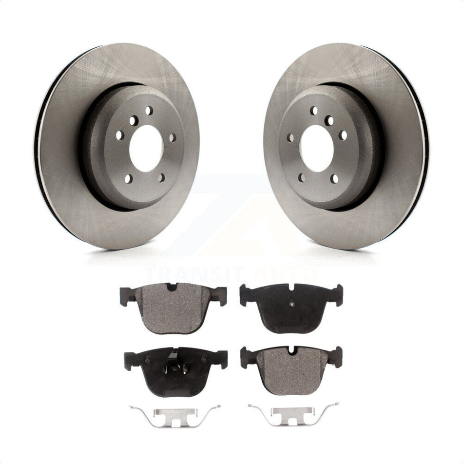 Rear Disc Brake Rotors And Ceramic Pads Kit For BMW 650i 535i 550i 645Ci 545i K8T-102116 by Transit Auto