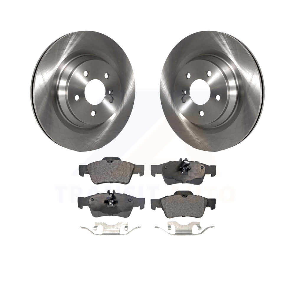 Rear Disc Brake Rotors And Ceramic Pads Kit For Mercedes-Benz S550 SL550 CL550 S600 S350 S400 CL600 S450 K8T-102118 by Transit Auto