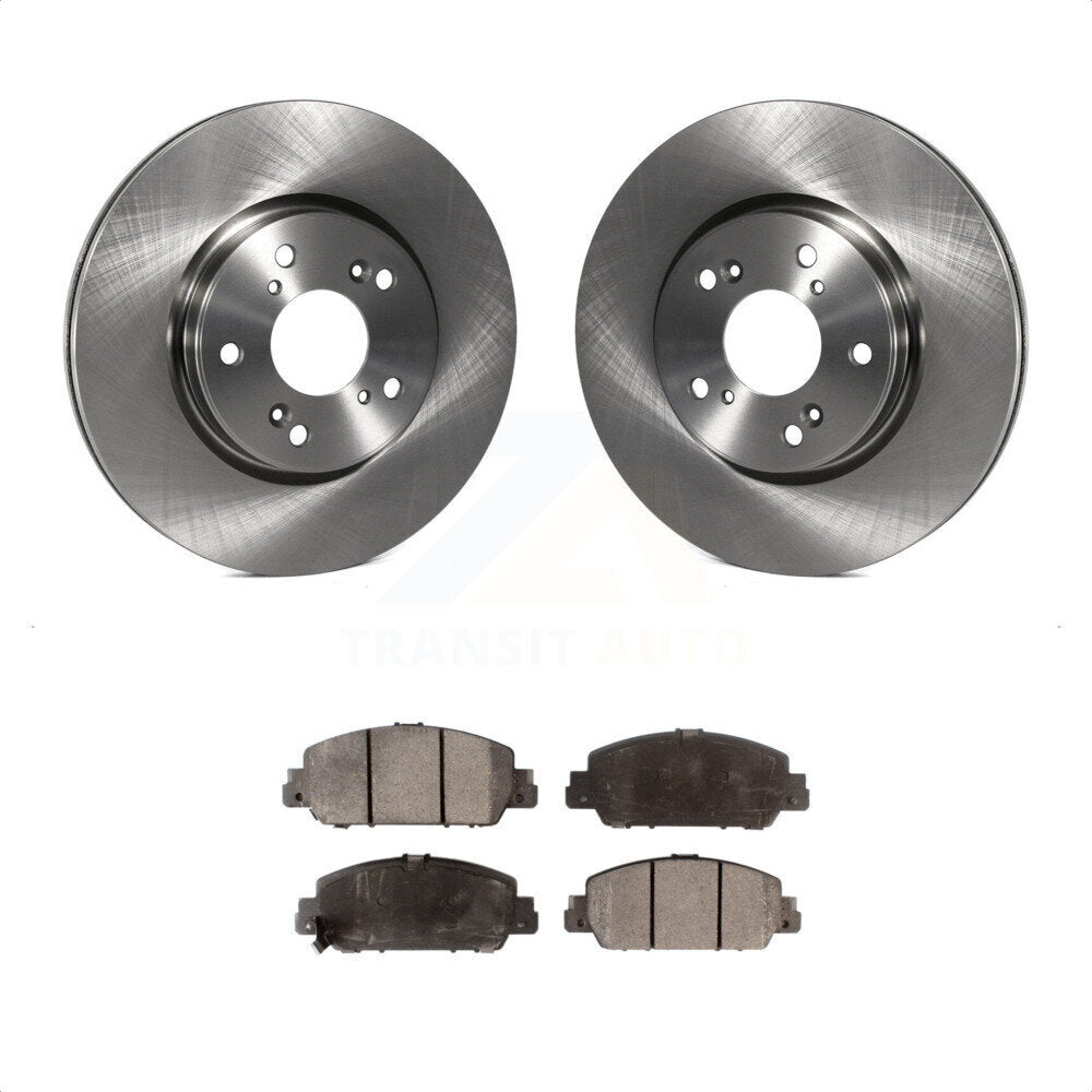 Front Disc Brake Rotors And Ceramic Pads Kit For Honda Accord HR-V K8T-102520 by Transit Auto