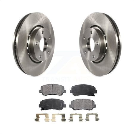 Front Disc Brake Rotors And Ceramic Pads Kit For Mazda CX-5 K8T-102524 by Transit Auto