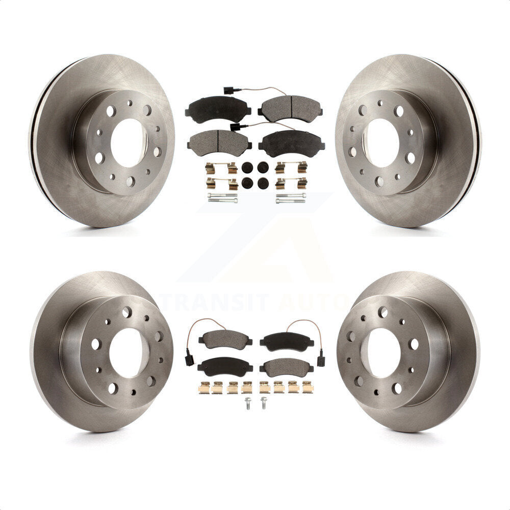 Front Rear Disc Brake Rotors And Ceramic Pads Kit For Ram ProMaster 1500 2500 3500 K8T-102563 by Transit Auto