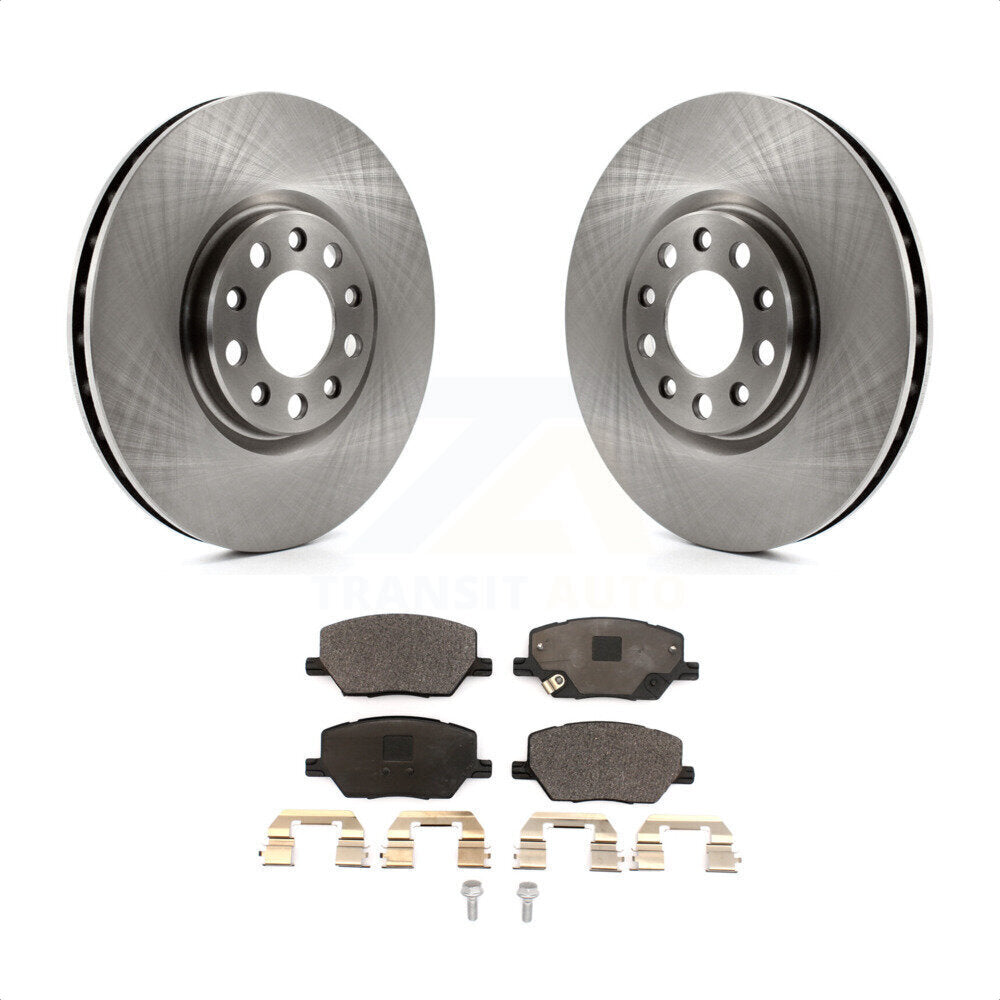 Front Disc Brake Rotors And Ceramic Pads Kit For Jeep Renegade Compass Fiat 500X K8T-102847 by Transit Auto