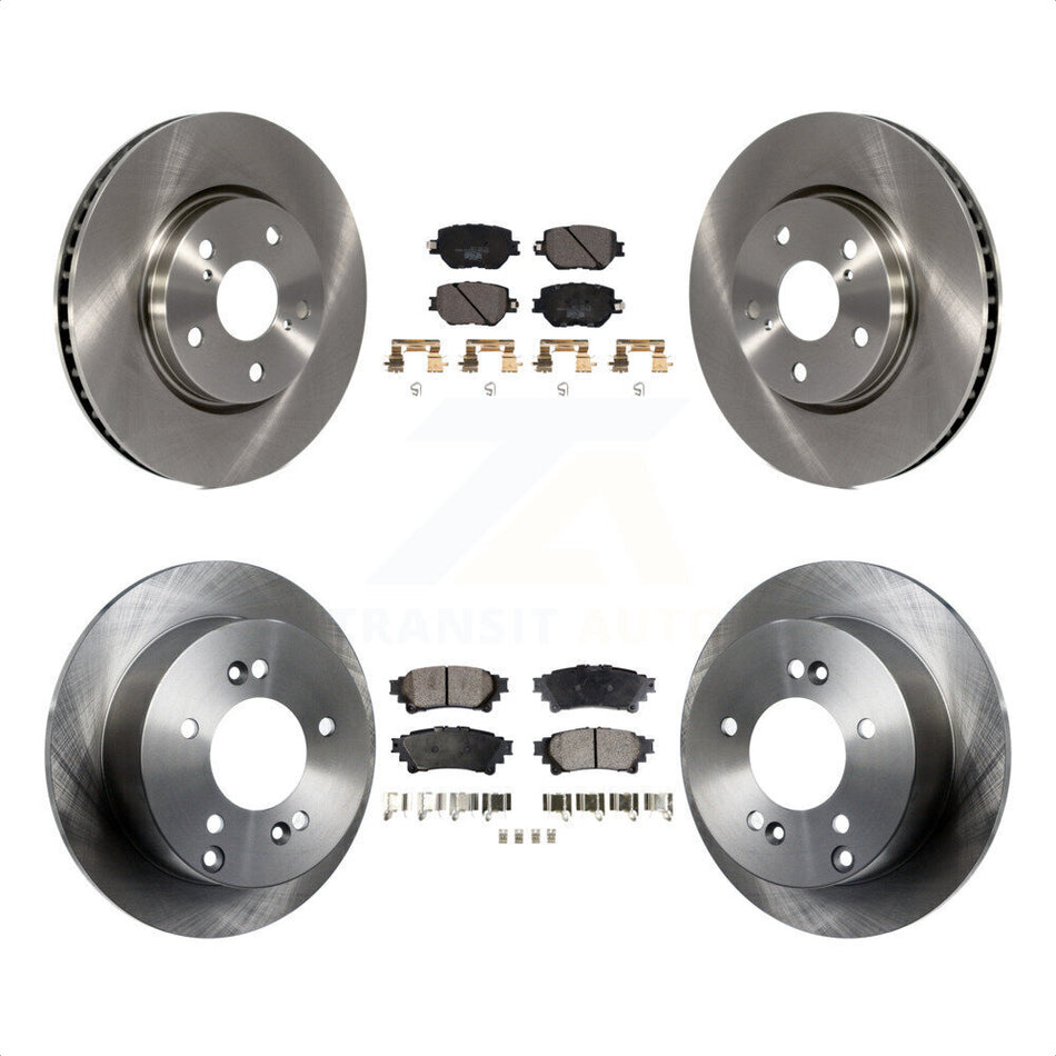 Front Rear Disc Brake Rotors And Ceramic Pads Kit For Lexus IS250 K8T-102878 by Transit Auto