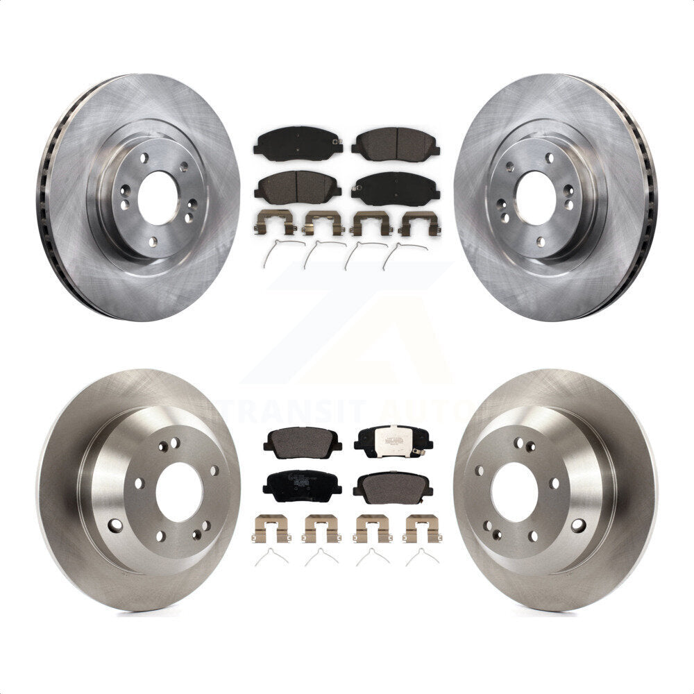 Front Rear Disc Brake Rotors And Ceramic Pads Kit For Hyundai Santa Fe XL K8T-102886 by Transit Auto