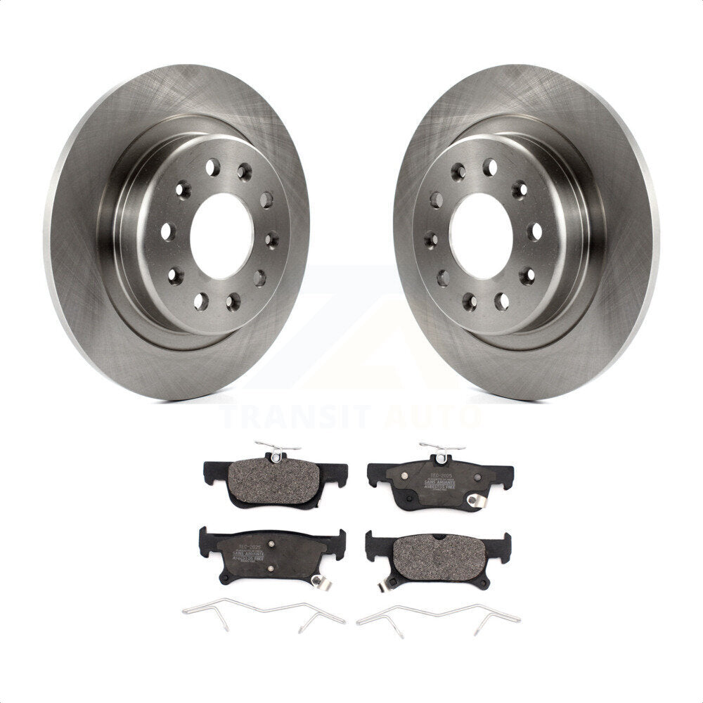 Rear Disc Brake Rotors And Ceramic Pads Kit For 2016-2019 Buick Envision With 288mm Diameter Rotor K8T-102976 by Transit Auto