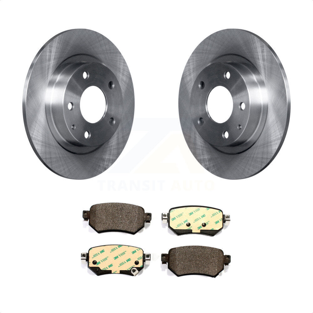 Rear Disc Brake Rotors And Ceramic Pads Kit For 2016-2021 Mazda 6 K8T-102995 by Transit Auto