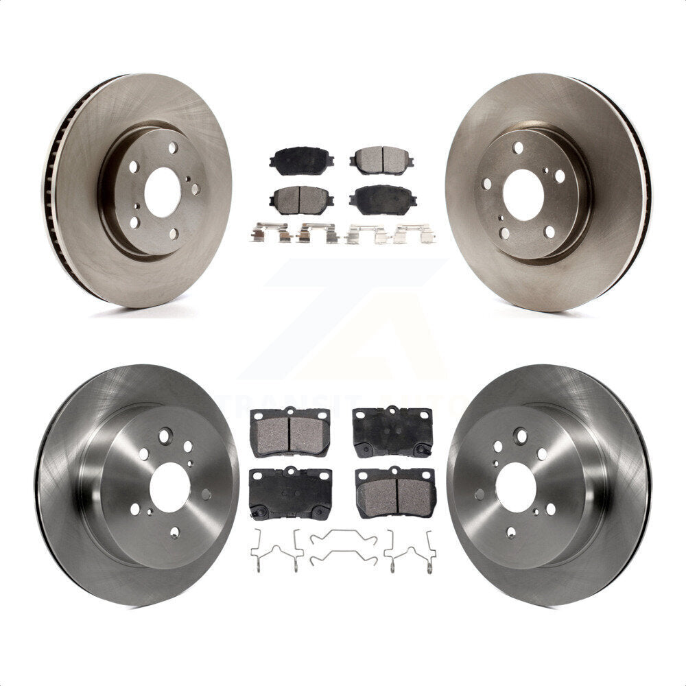 Front Rear Disc Brake Rotors And Ceramic Pads Kit (6Pc) For Lexus IS250 GS300 K8T-103003 by Transit Auto