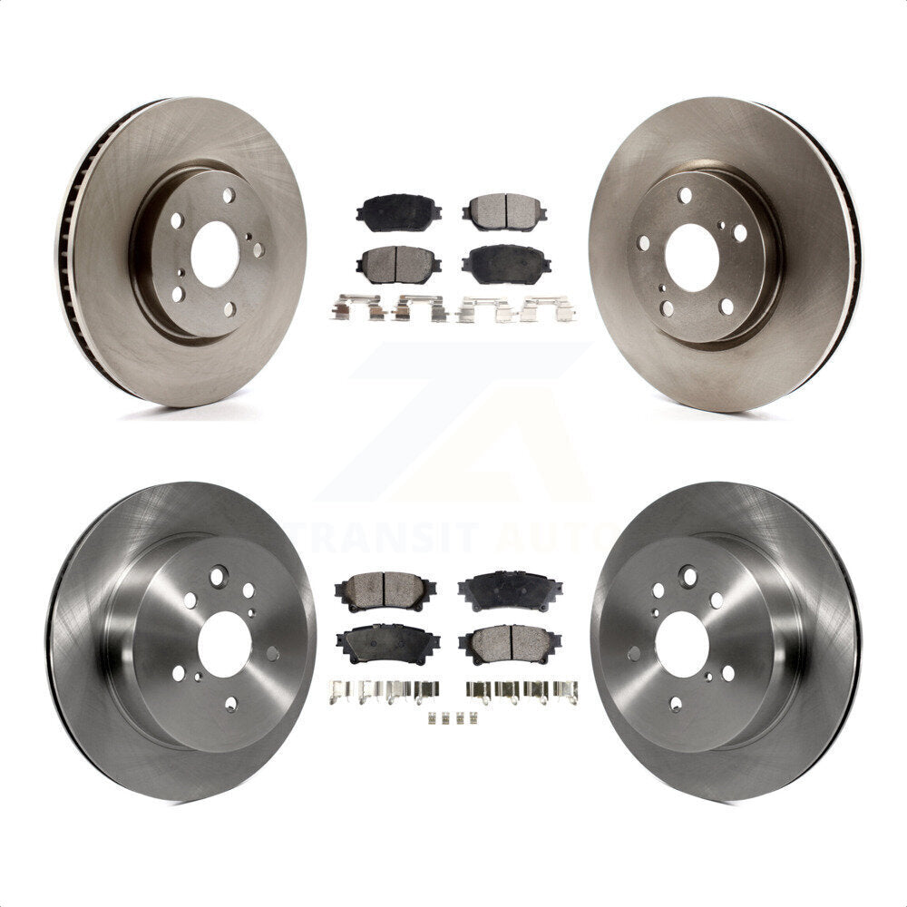 Front Rear Disc Brake Rotors And Ceramic Pads Kit (6Pc) For 2014 Lexus IS250 C F Sport K8T-103004 by Transit Auto