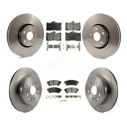 Front Rear Disc Brake Rotors And Ceramic Pads Kit (6Pc) For Lexus IS200t IS300 IS350 K8T-103007