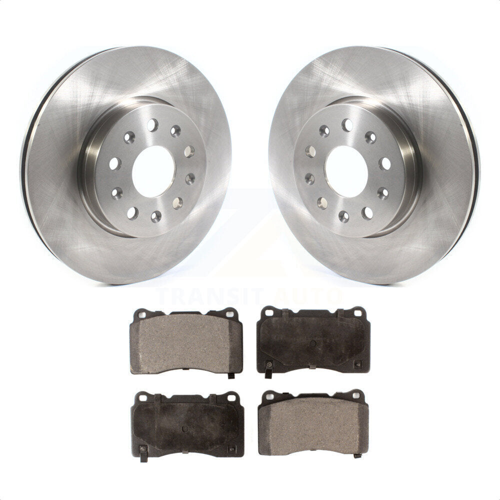 Front Disc Brake Rotors And Ceramic Pads Kit For Chevrolet Camaro Cadillac CTS CT6 K8T-103031 by Transit Auto