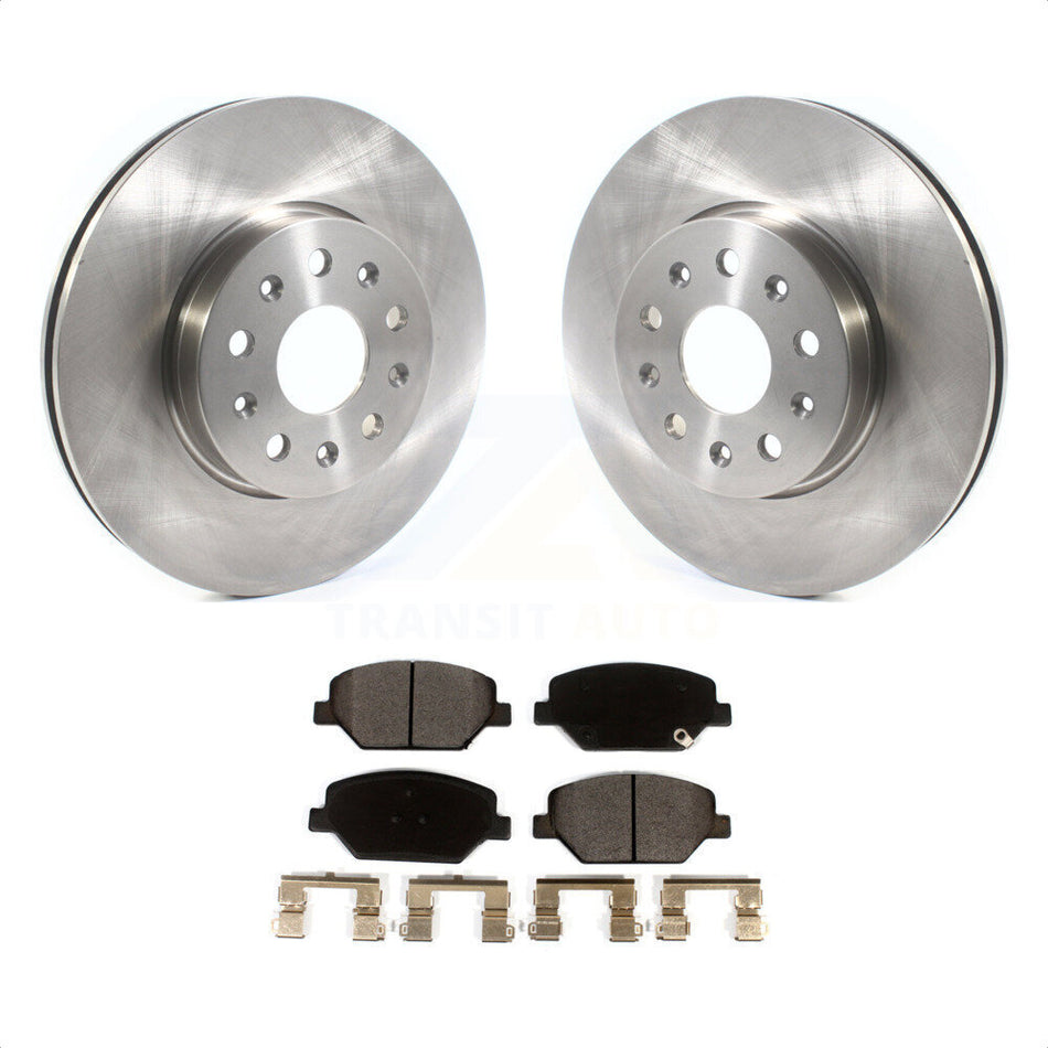 Front Disc Brake Rotors And Ceramic Pads Kit For Chevrolet Camaro Without Brembo Calipers K8T-103036 by Transit Auto