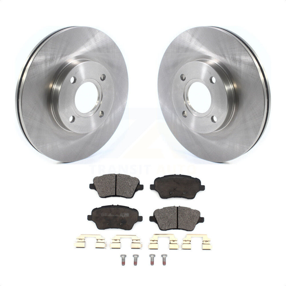 Front Disc Brake Rotors And Ceramic Pads Kit For 2014-2019 Ford Fiesta ST K8T-103040 by Transit Auto