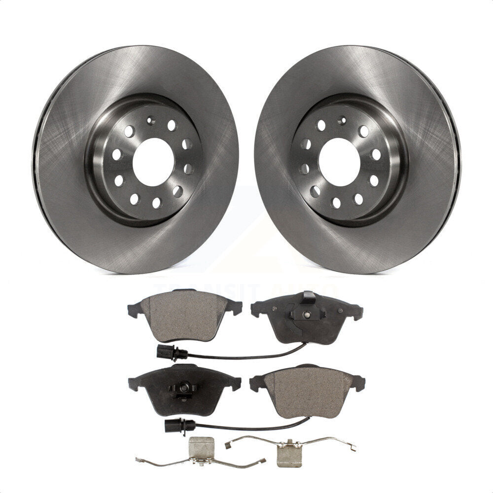 Front Disc Brake Rotors And Ceramic Pads Kit For Volkswagen CC Passat K8T-103048 by Transit Auto