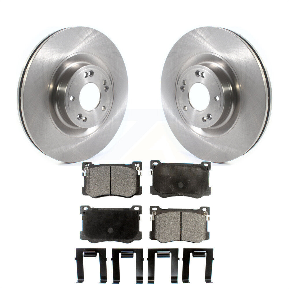 Front Disc Brake Rotors And Ceramic Pads Kit For Hyundai Genesis G80 Kia K900 3.8L K8T-103052 by Transit Auto