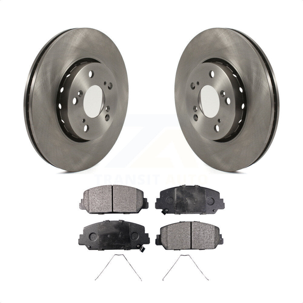 Front Disc Brake Rotors And Ceramic Pads Kit For Acura RLX K8T-103056 by Transit Auto