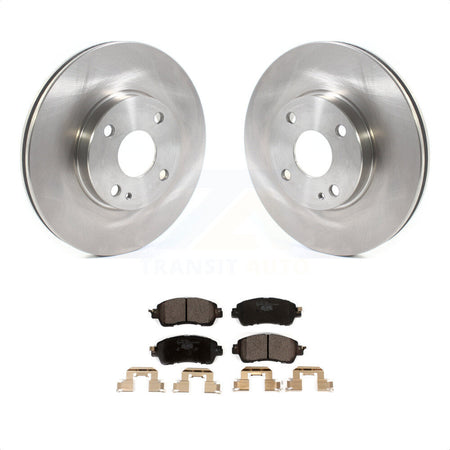 Front Disc Brake Rotors And Ceramic Pads Kit For Toyota Yaris iA Scion K8T-103062 by Transit Auto